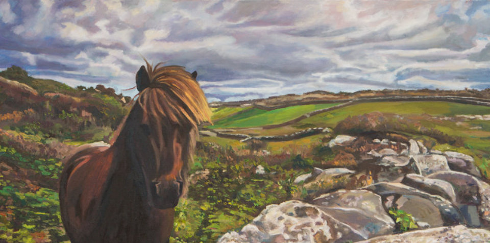 oil painting of a horse by elaine conneely